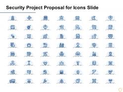 Security project proposal for icons slide ppt powerpoint presentation guide