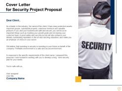 Security project proposal template powerpoint presentation slides