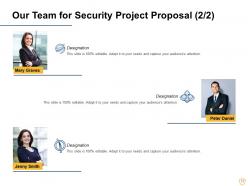 Security project proposal template powerpoint presentation slides