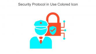 Security Protocol In Use Colored Icon In Powerpoint Pptx Png And Editable Eps Format