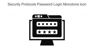 Security Protocols Password Login Monotone Icon In Powerpoint Pptx Png And Editable Eps Format