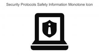 Security Protocols Safety Information Monotone Icon In Powerpoint Pptx Png And Editable Eps Format