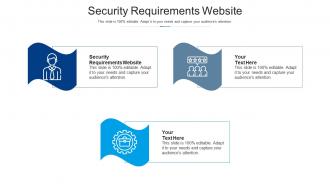 Security requirements website ppt powerpoint presentation summary introduction cpb