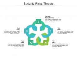 Security risks threats ppt powerpoint presentation layouts templates cpb