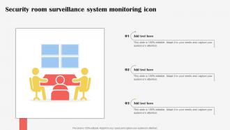 Security Room Surveillance System Monitoring Icon
