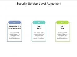 Security service level agreement ppt powerpoint presentation file slide download cpb
