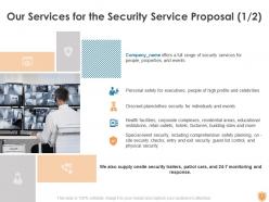 Security services proposal template powerpoint presentation slides