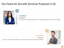 Security services proposal template powerpoint presentation slides