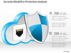 Security shield for protection analysis ppt slides