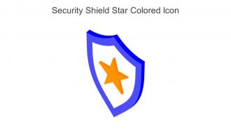 Security Shield Star Colored Icon In Powerpoint Pptx Png And Editable Eps Format
