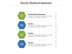 Security situational awareness ppt powerpoint presentation pictures layout cpb