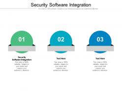 Security software integration ppt powerpoint presentation show clipart images cpb