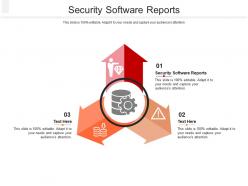 Security software reports ppt powerpoint presentation outline graphics cpb