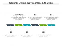 Security system development life cycle ppt powerpoint presentation model images cpb