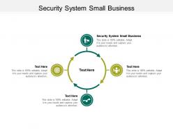 Security system small business ppt powerpoint presentation portfolio backgrounds cpb