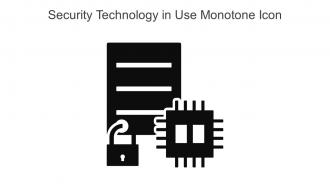 Security Technology In Use Monotone Icon In Powerpoint Pptx Png And Editable Eps Format