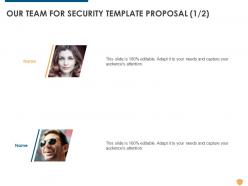 Security Template Proposal Powerpoint Presentation Slides