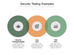 Security testing examples ppt powerpoint presentation summary maker cpb