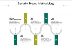 Security testing methodology ppt powerpoint presentation portfolio templates cpb
