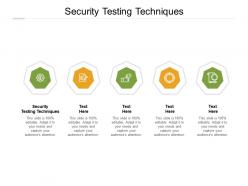 Security testing techniques ppt powerpoint presentation slides images cpb
