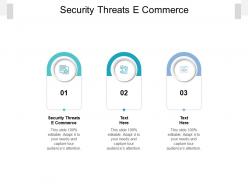 Security threats e commerce ppt powerpoint presentation layouts design templates cpb