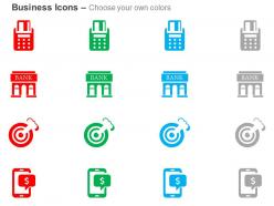 Security token bank target check balances ppt icons graphics