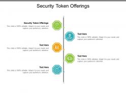 Security token offerings ppt powerpoint presentation template cpb