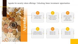 Security Token Offerings Unlocking Future Investment Opportunities BCT CD Editable Ideas