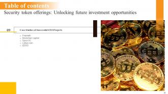 Security Token Offerings Unlocking Future Investment Opportunities BCT CD Editable Images