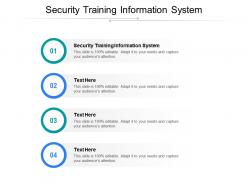 Security training information system ppt powerpoint presentation pictures influencers cpb