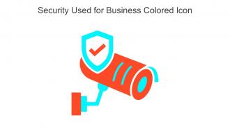 Security Used For Business Colored Icon In Powerpoint Pptx Png And Editable Eps Format