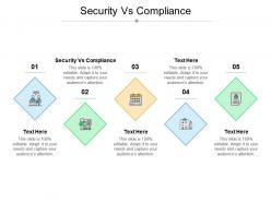Security vs compliance ppt powerpoint presentation slides graphics cpb