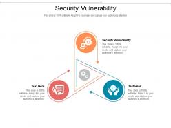 Security vulnerability ppt powerpoint presentation professional infographics cpb