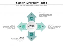 Security vulnerability testing ppt powerpoint presentation gallery guide cpb