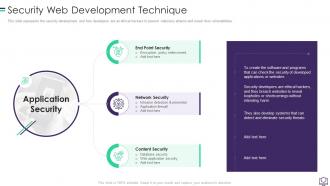 Security Web Development Technique Ppt Infographic Template Design Ideas