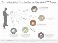 See competitive advertising intelligence illustration ppt design