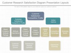 See customer research satisfaction diagram presentation layouts