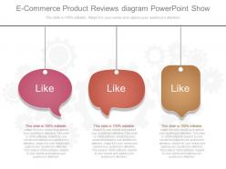 See e commerce product reviews diagram powerpoint show