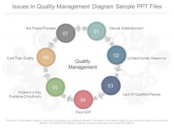 See Issues In Quality Management Diagram Sample Ppt Files