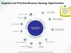 Segment and prioritize revenue synergy opportunities ppt powerpoint presentation icon themes