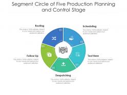 Segment Circle Of Five Production Planning And Control Stage