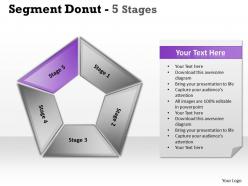 83426586 style division donut 5 piece powerpoint template diagram graphic slide