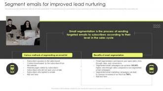 Segment Emails For Improved Lead Nurturing Customer Lead Management Process