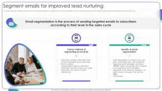 Segment Emails For Improved Lead Nurturing Strategies For Managing Client Leads