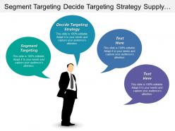 Segment Targeting Decide Targeting Strategy Supply Industry Framework