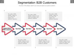 Segmentation b2b customers ppt powerpoint presentation file maker cpb