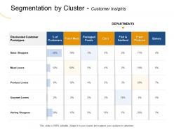 Segmentation By Cluster Customer Insights Lovers Ppt Powerpoint Presentation Icon Example