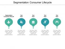 Segmentation consumer lifecycle ppt powerpoint presentation show visual aids cpb