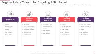 Segmentation Criteria For Targeting B2b Market
