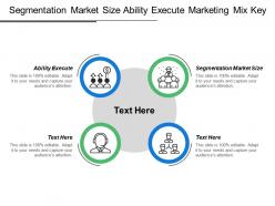 Segmentation market size ability execute marketing mix key
